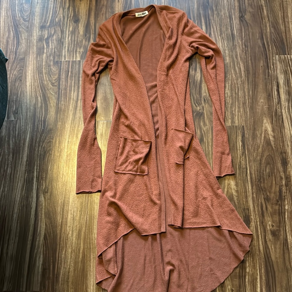 Joah Brown duster in a burnt orange one size